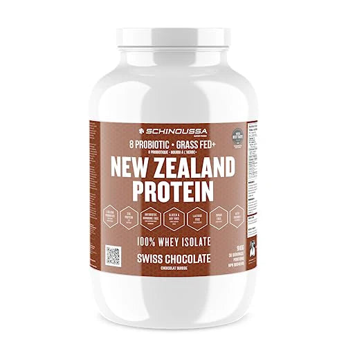 Schinoussa 8 Probiotic Chocolate New Zealand Whey Protein 910g