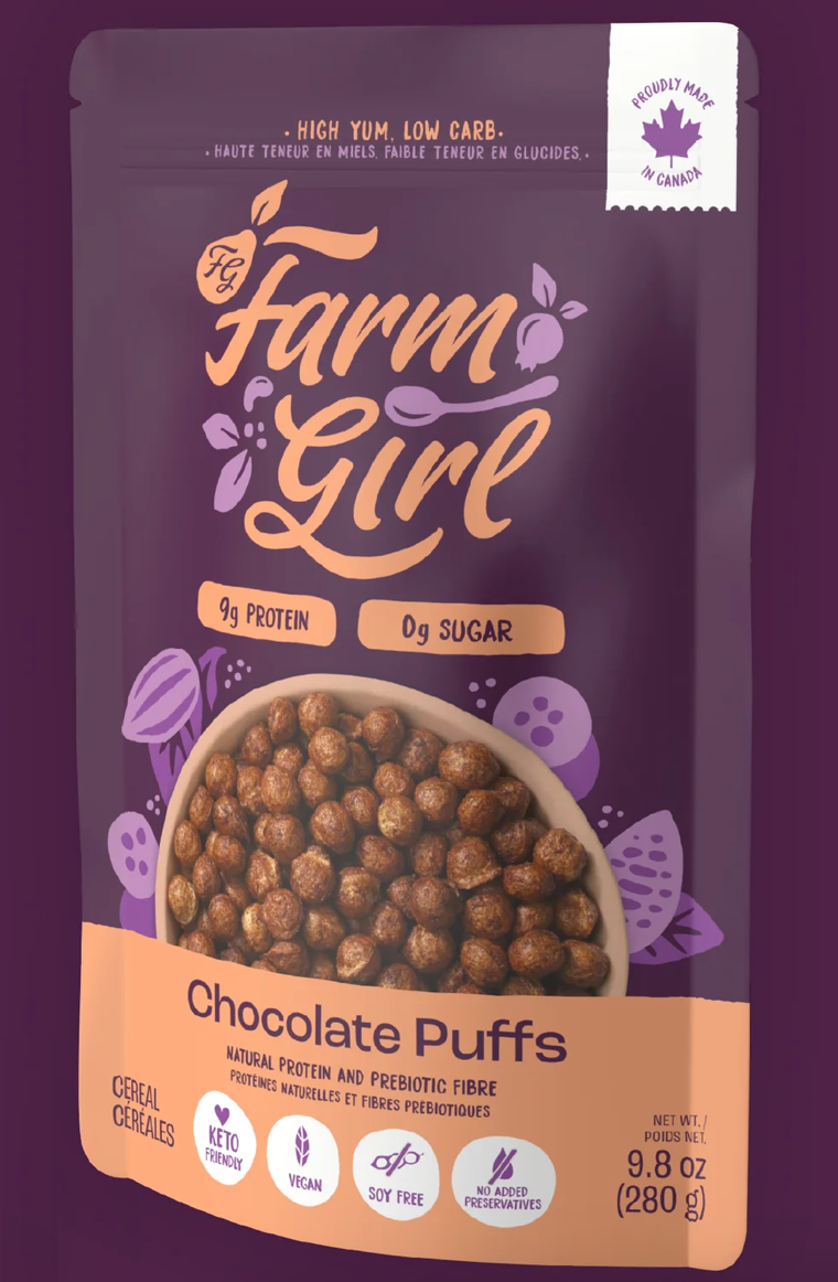 Farm Girl Chocolate Puffs Protein Cereal 280g