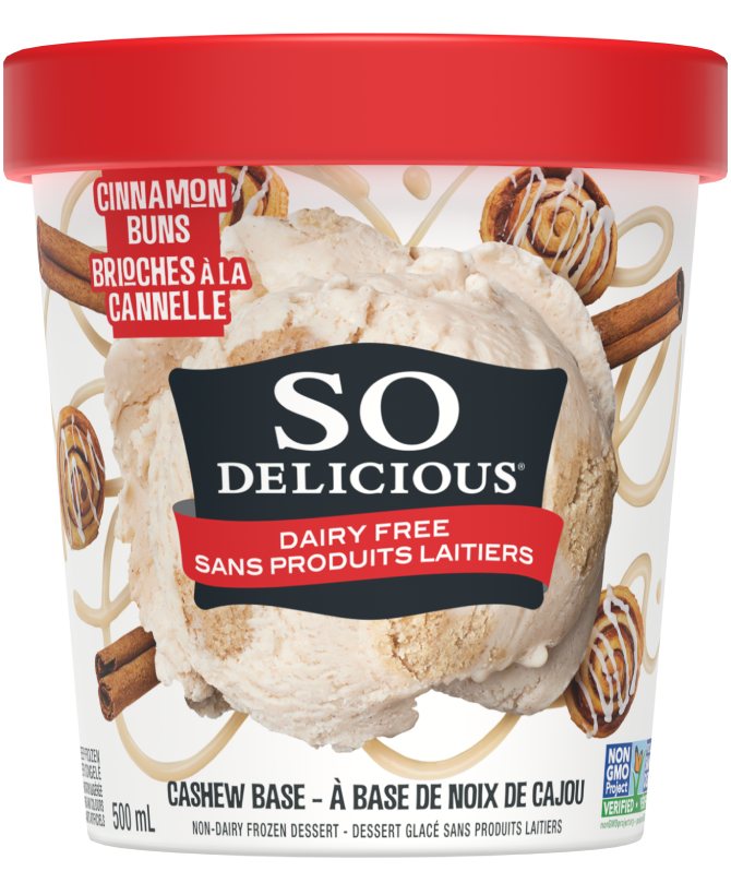 So Delicious Cashew Non-Dairy Frozen Dessert Cinnamon Buns 500ml
