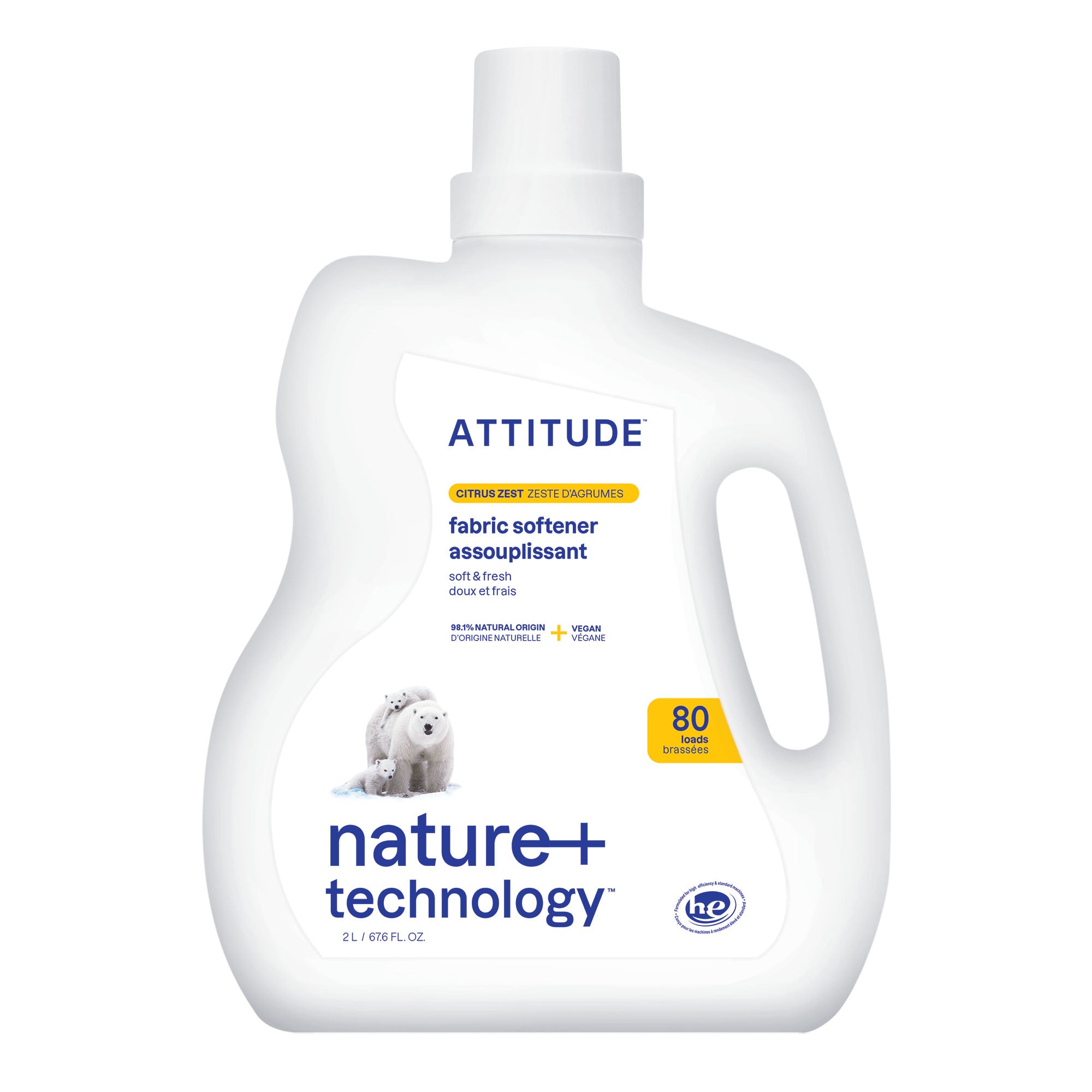 Attitude Citrus Zest Fabric Softener 2L