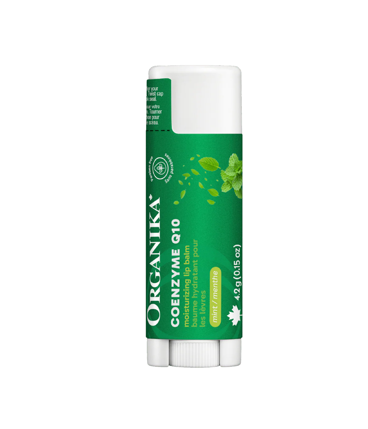 Organika Coenzyme Q10 Moisturizing Lip Balm Mint 4.2g