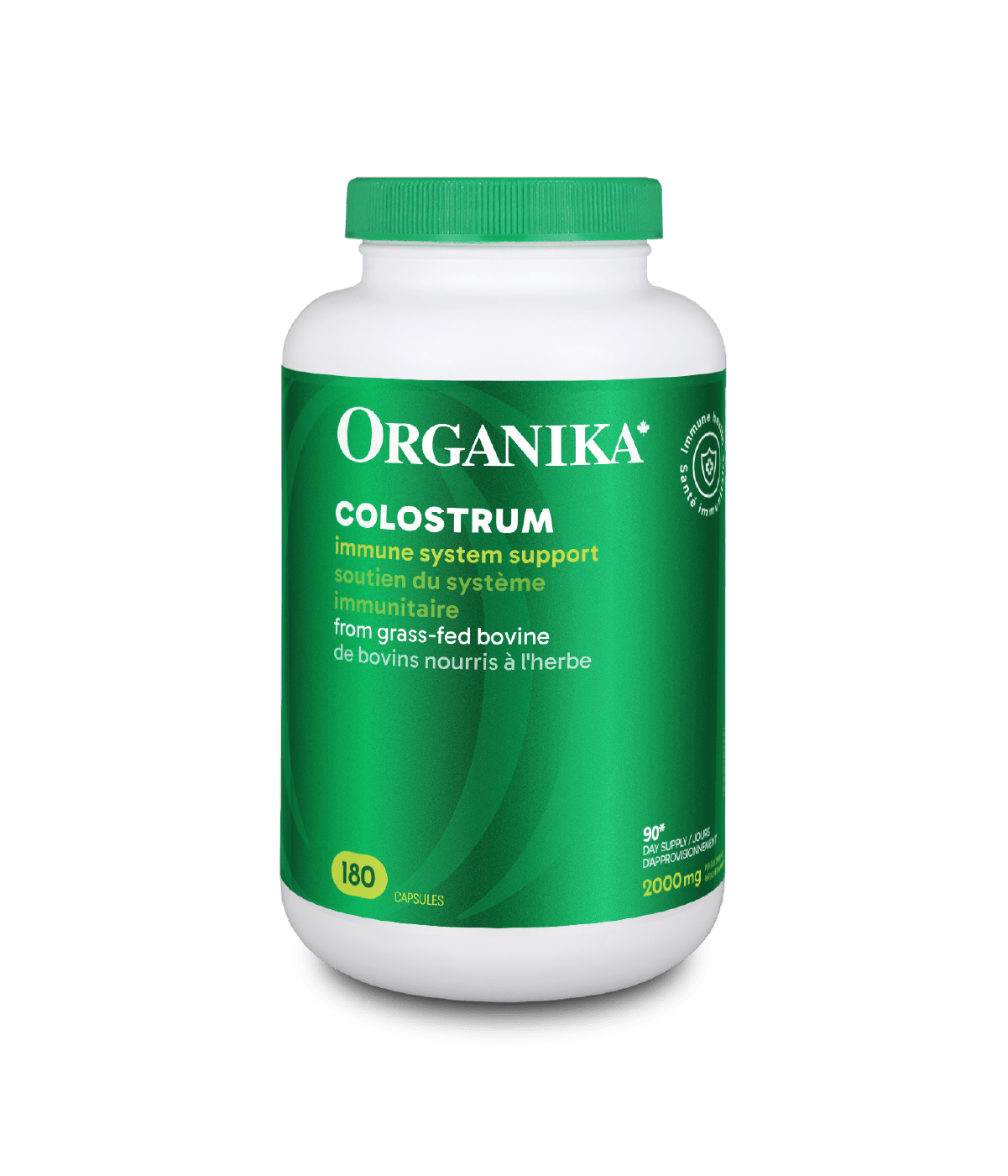 Organika Colostrum 500mg 180 Capsules