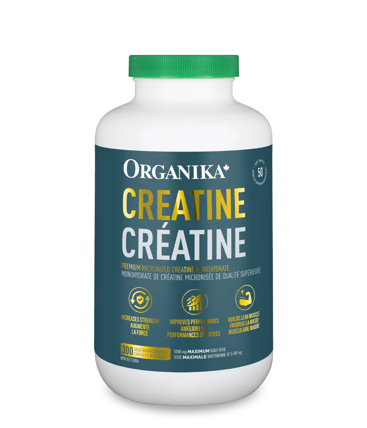 Organika Creatine 300 Vegetarian Capsules