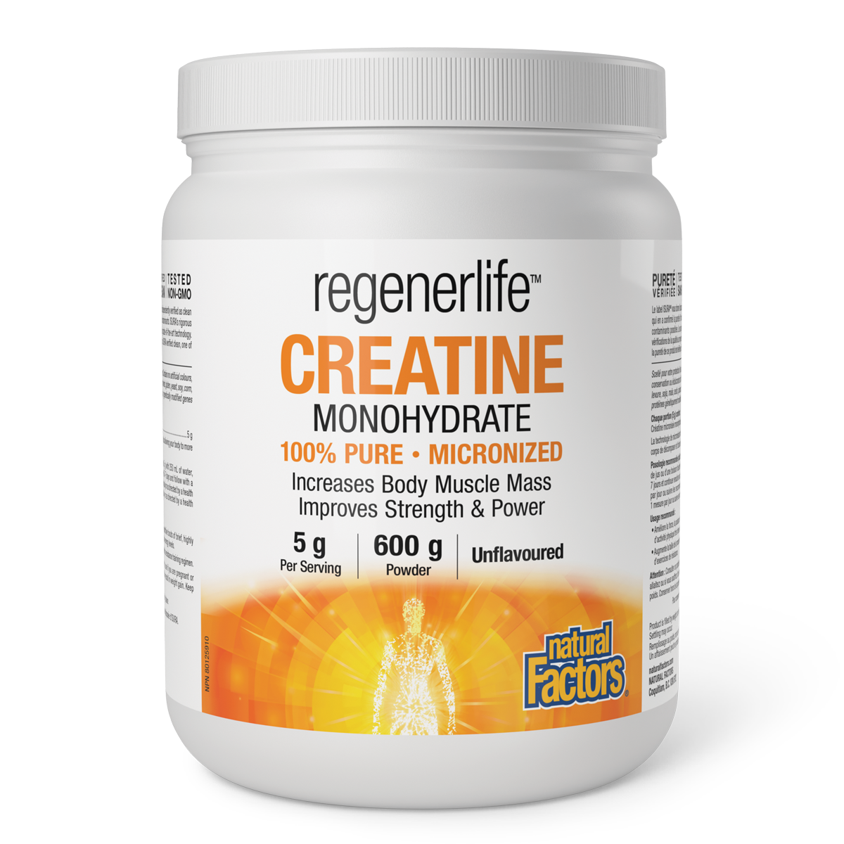 Natural Factors RegenerLife Creatine Monohydrate 600g