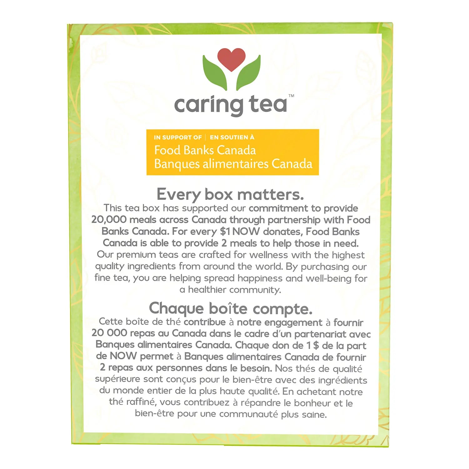 NOW Caring Tea Organic Senna Tea 24 Tea Bags