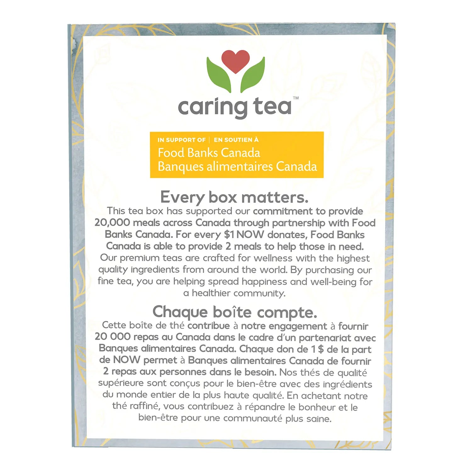 NOW Caring Tea TLC Seasonal Well Tea 24 Tea Bags