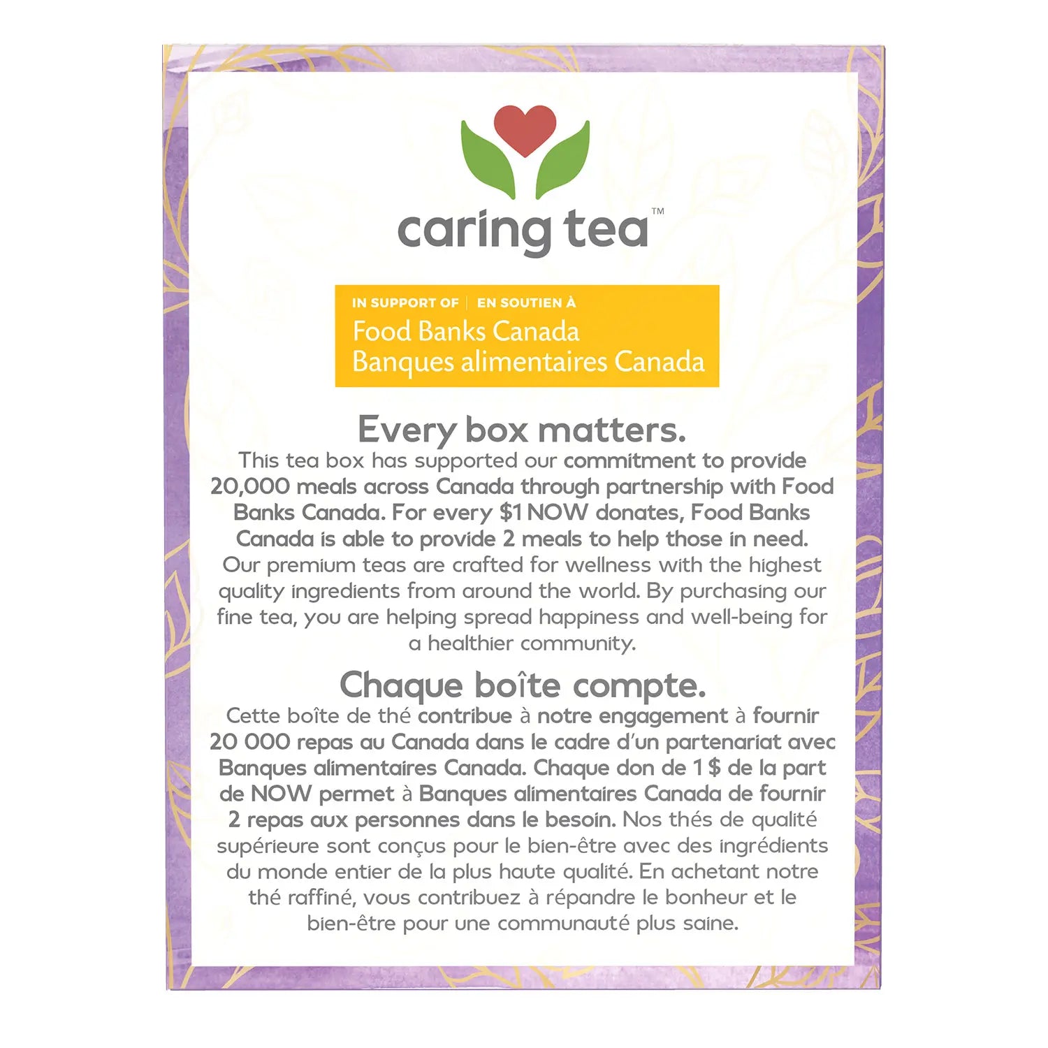 NOW Caring Tea Elderberry Wellness Tea 24 Tea Bags