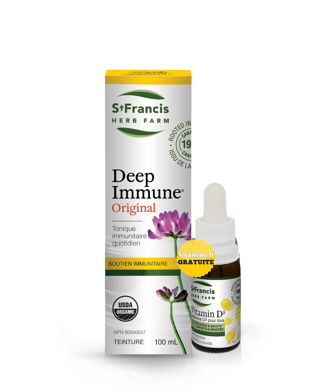 St. Francis Deep Immune 100mL + FREE Vitamin D3 15mL