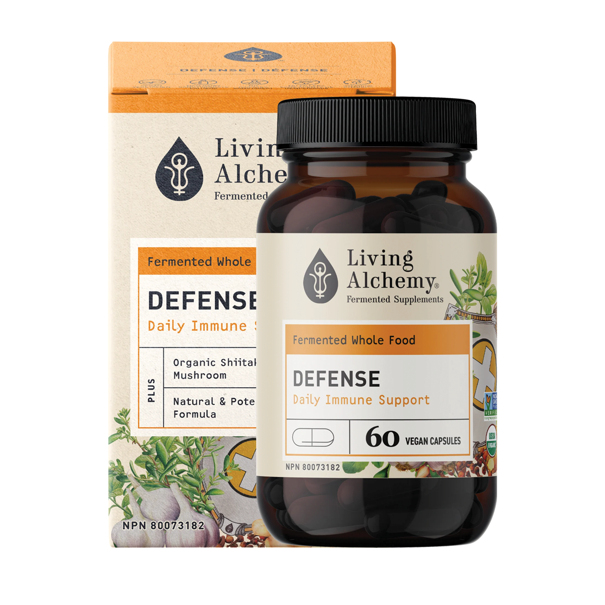 Living Alchemy Defense: Immune Support 60 Pullulan Capsules