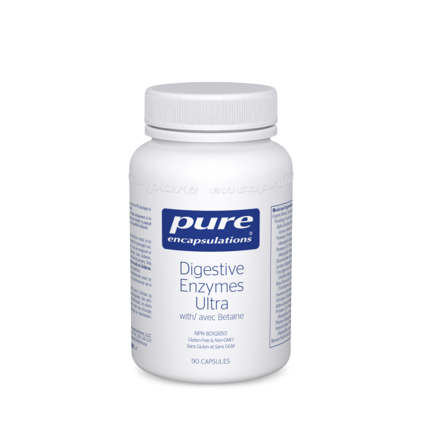 Pure Encapsulations Digestive Enzymes Ultra with Betaine 90 Vegetable Capsules
