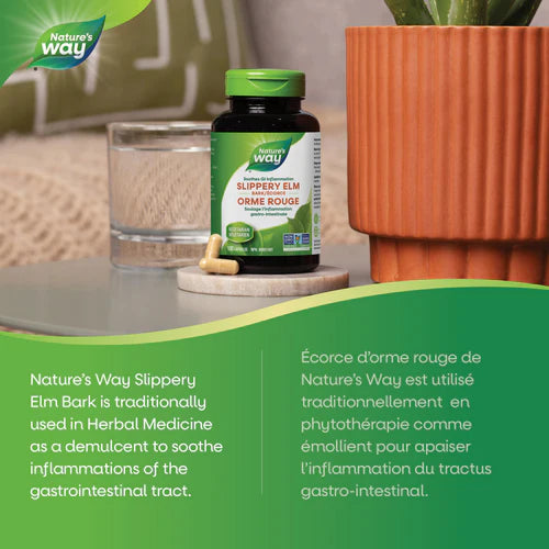 Nature's Way Slippery Elm 400mg 100 Capsules