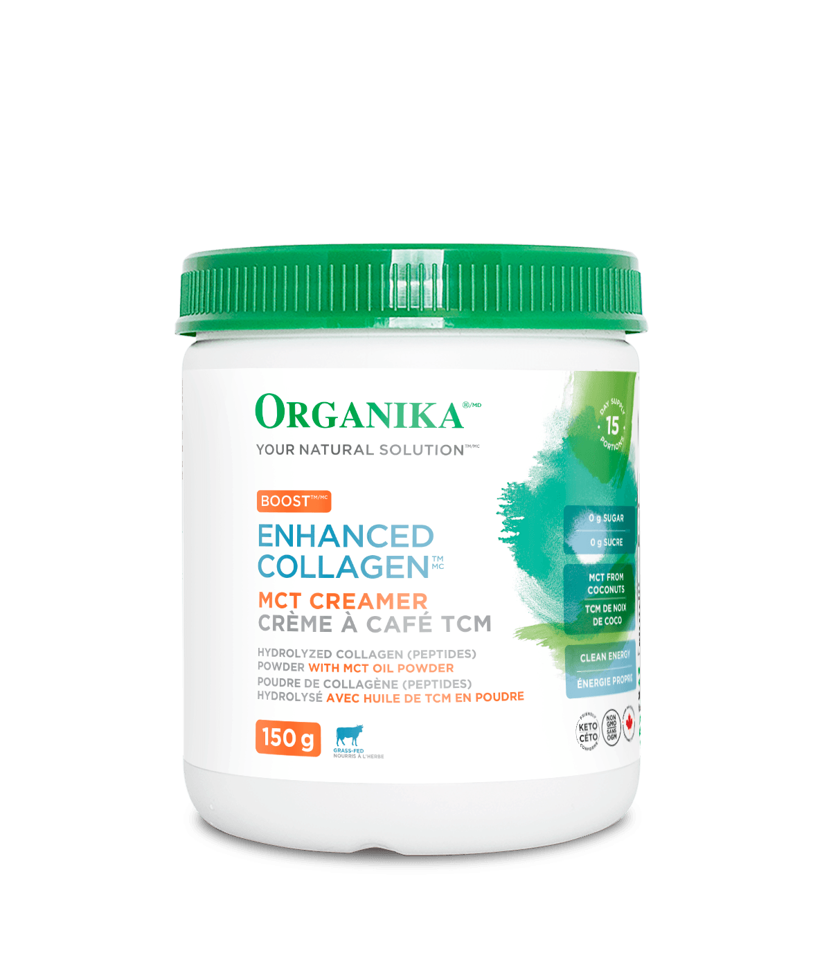 Organika Enhanced Collagen MCT Creamer Boost 150g
