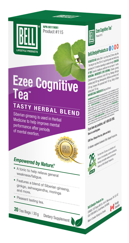 Bell Lifestyle #115 Ezee Cognitive Tea 20 Tea Bags