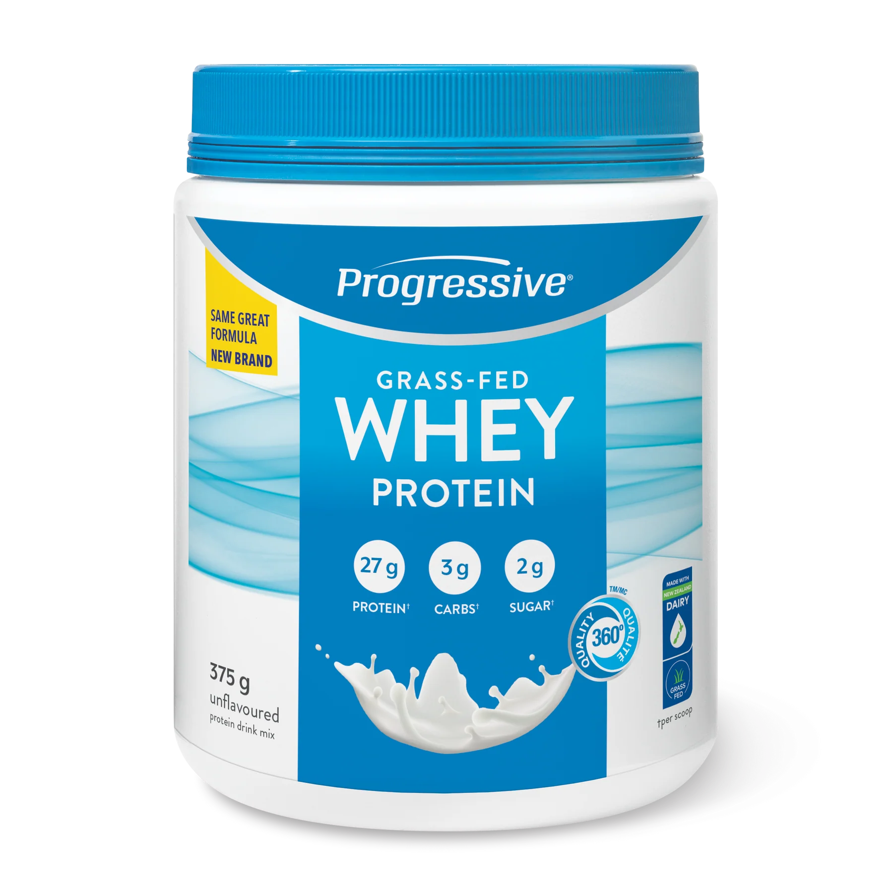 Progressive Grass-Fed Whey Protein Unflavoured 375g