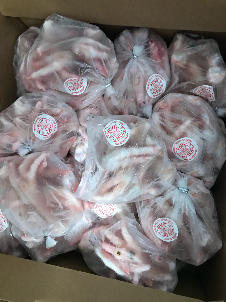 Inside U Farms Natural Chicken Feet sold per pkg