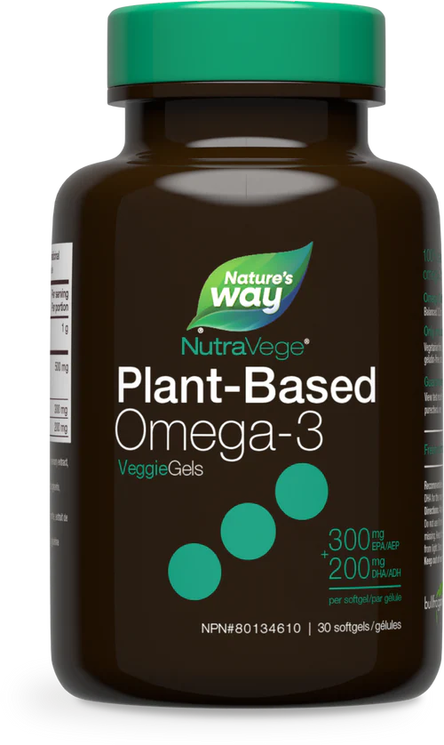 NutraVege Omega-3 Plant Liquid Gels 30 Softgels
