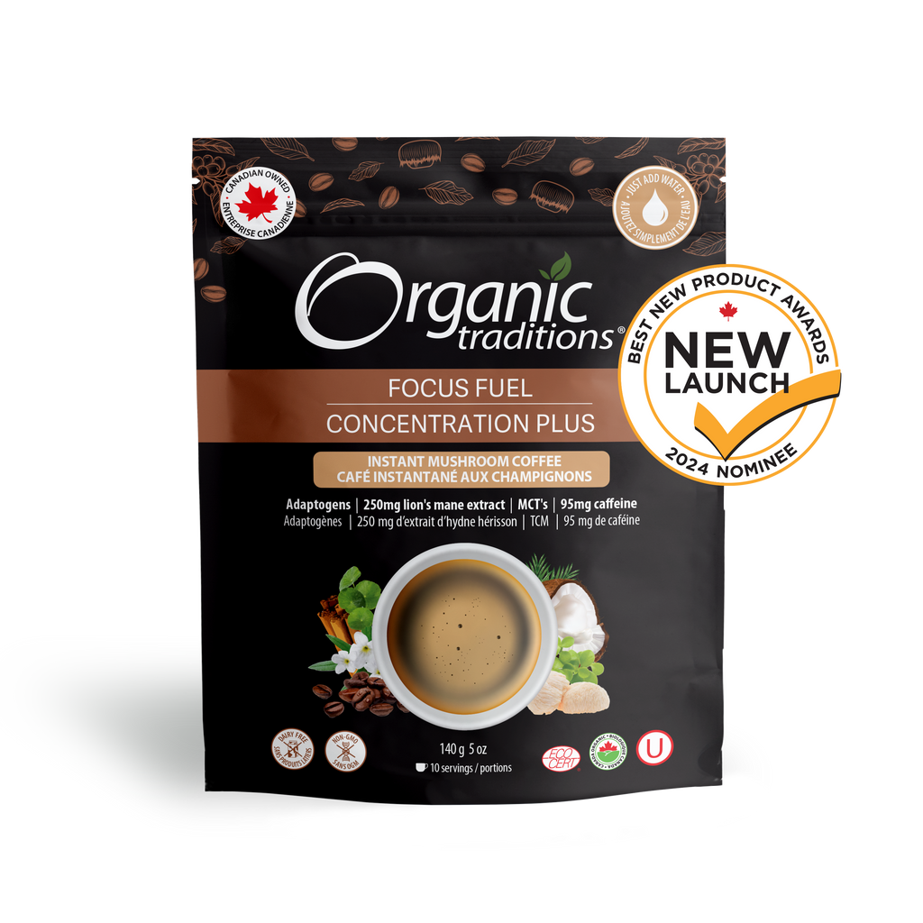 Organic Traditions Focus Fuel Instant Coffee 140g (10 Servings)