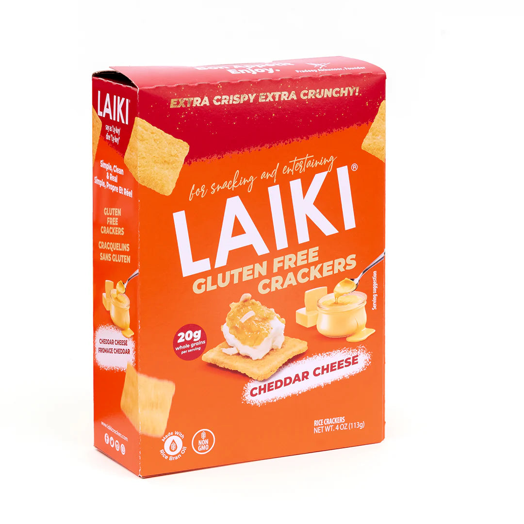 Laiki Cheddar Cheese Gluten-Free Crackers 113g
