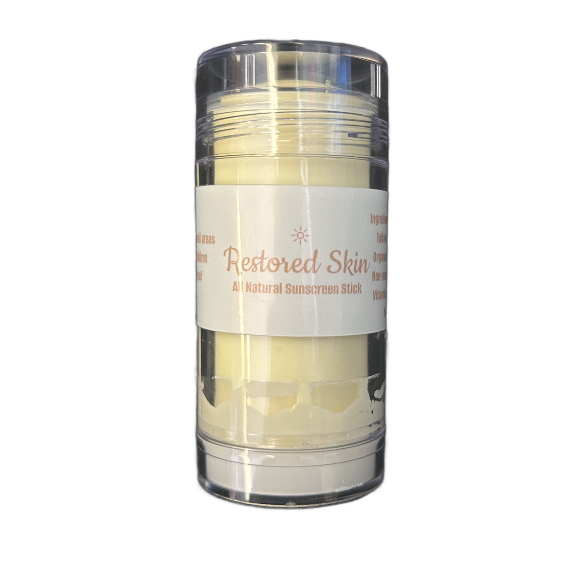 Restored Skin All Natural Tallow Sunscreen Stick 2oz