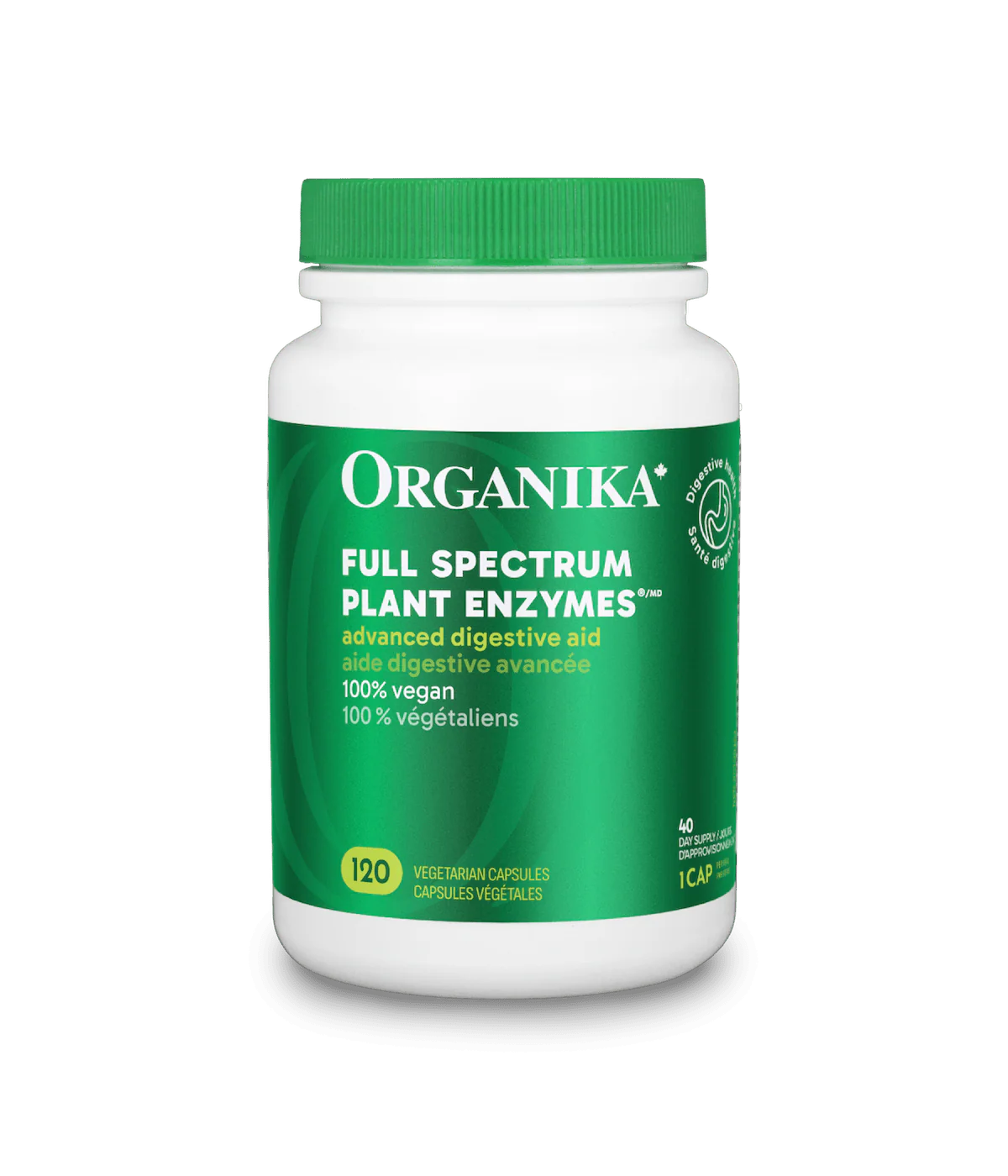 Organika Full Spectrum Plant Enzymes 120 Capsules