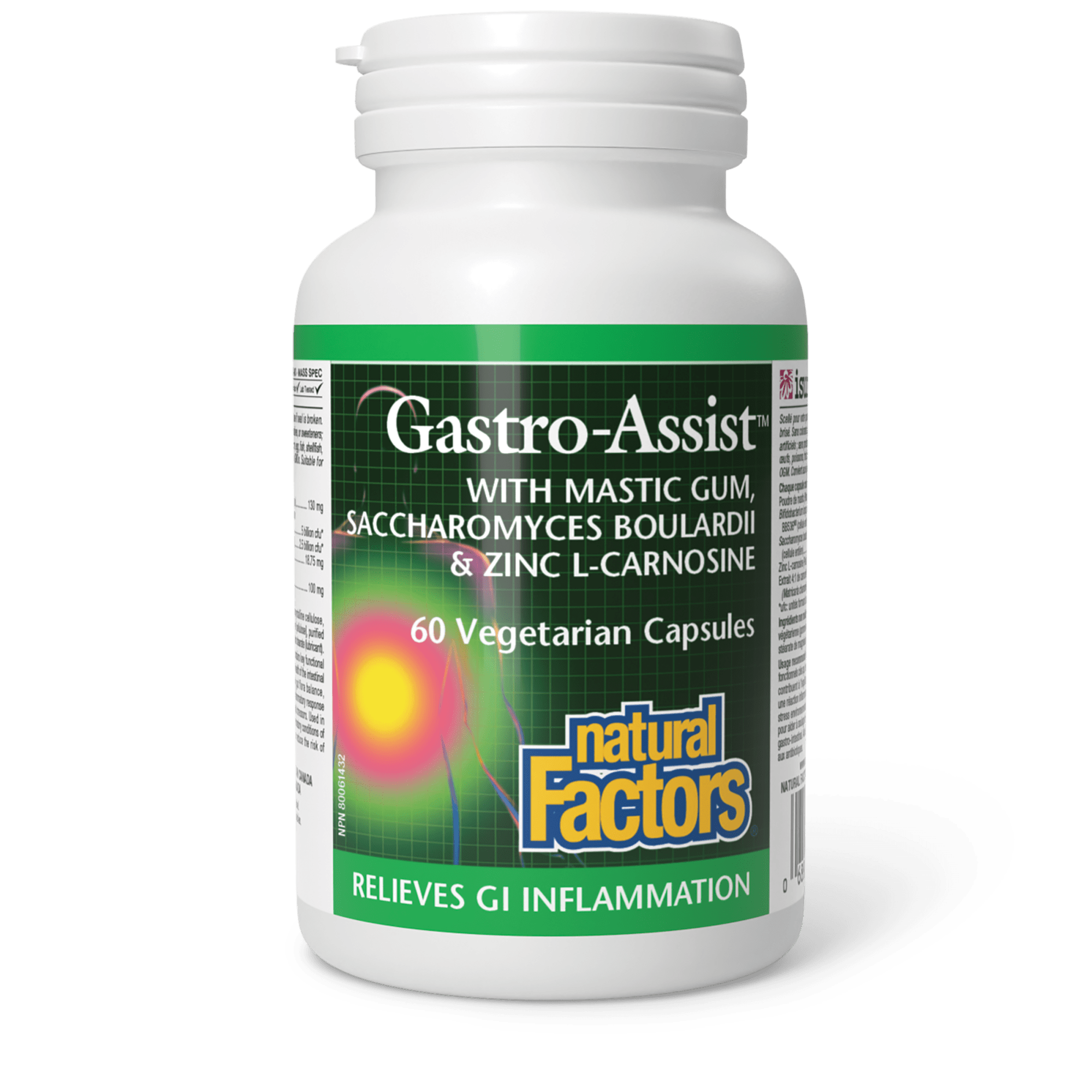 Natural Factors Gastro Assist 60 Vegetarian Capsules