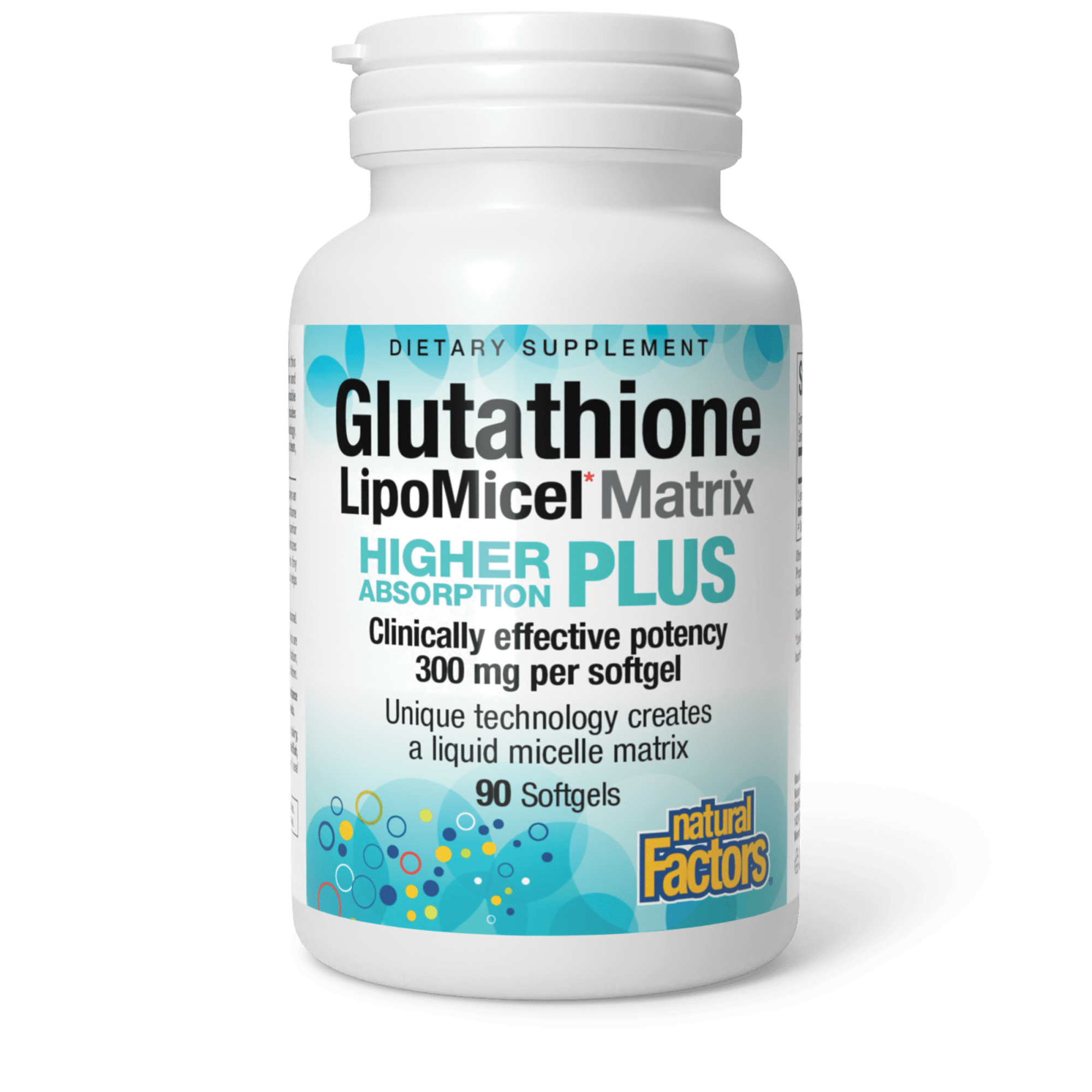 Natural Factors Glutathione LipoMicel Matrix 300mg 90 Softgels