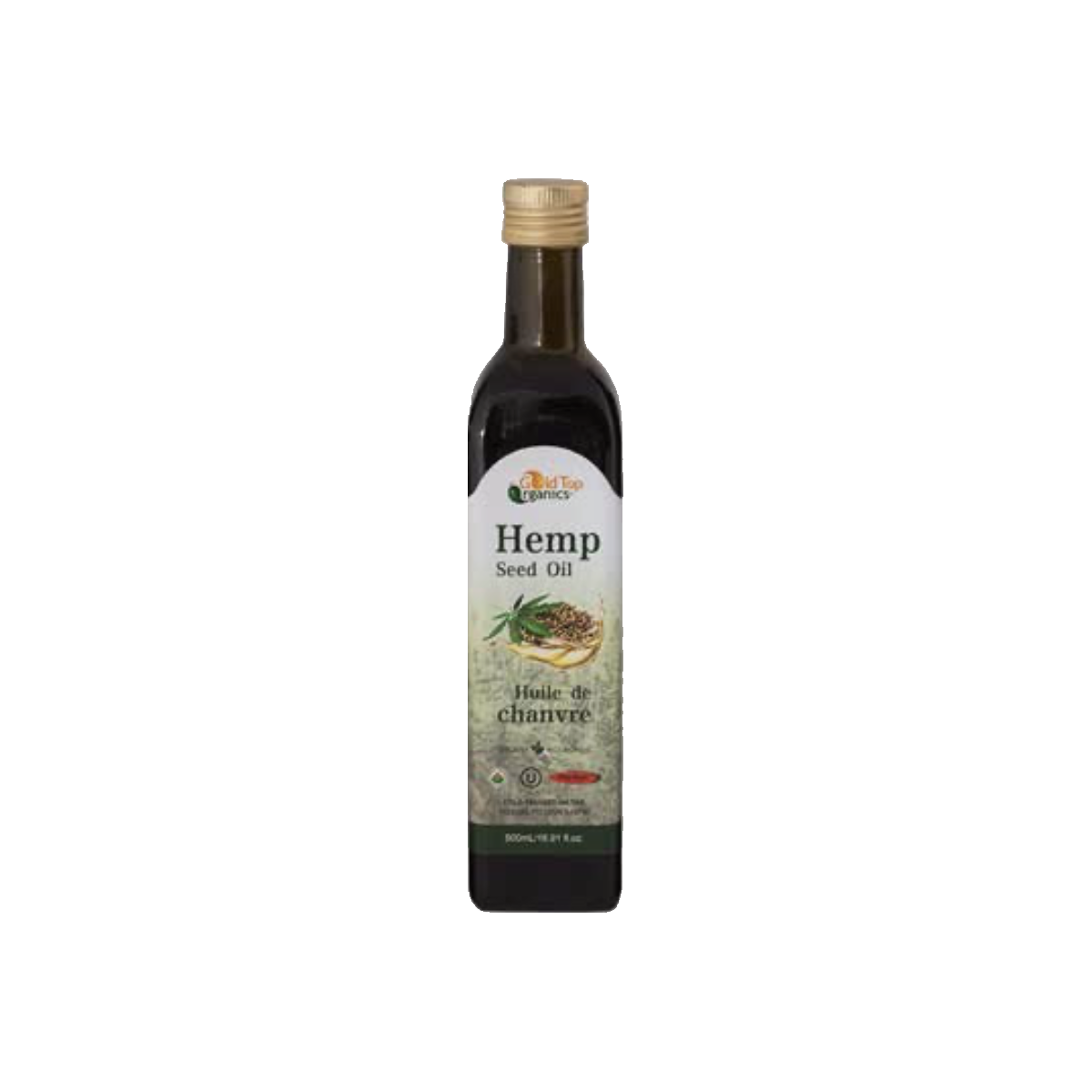 Gold Top Organic Hemp Seed Oil 500ml