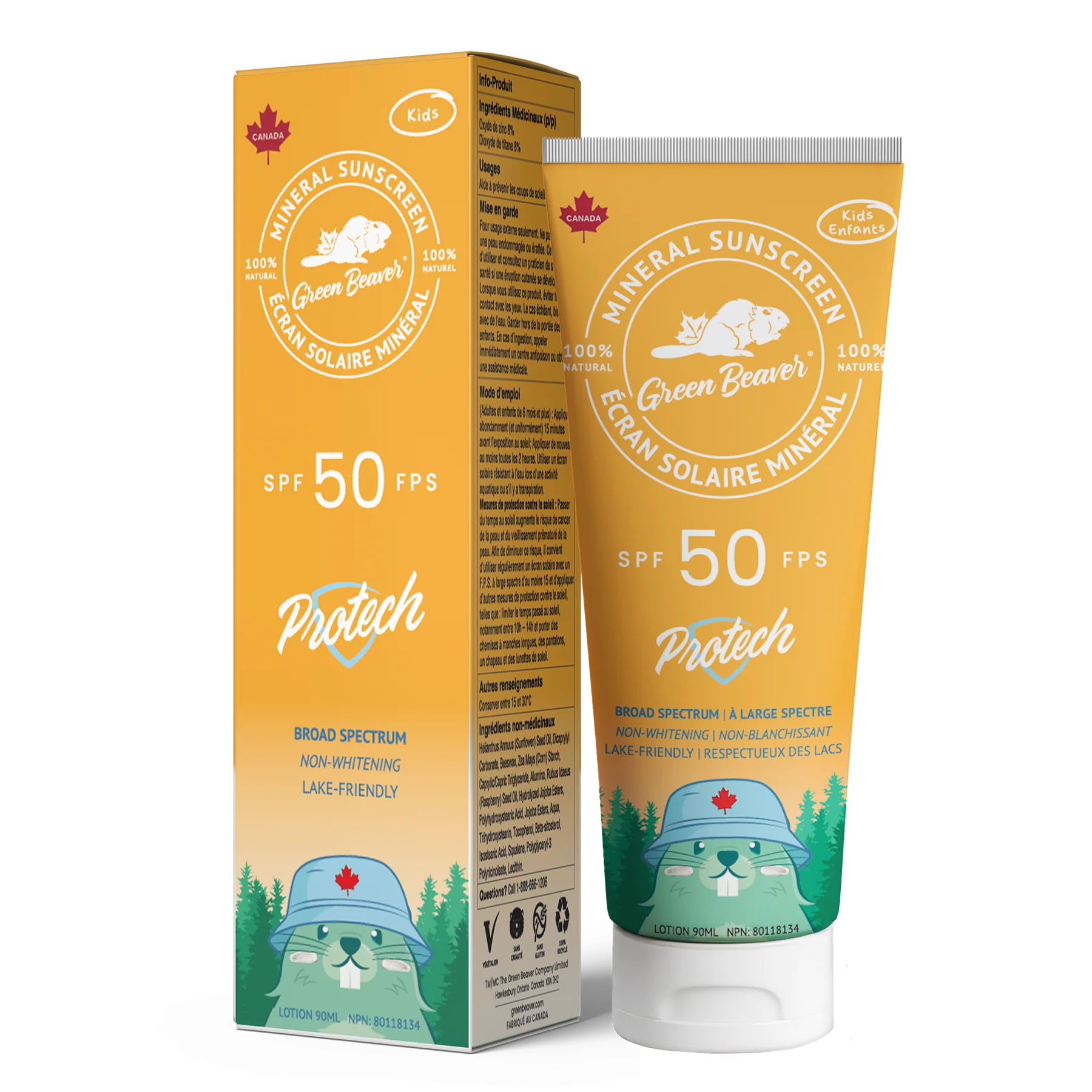 Green Beaver SPF50 Kids Sunscreen Lotion 90ml