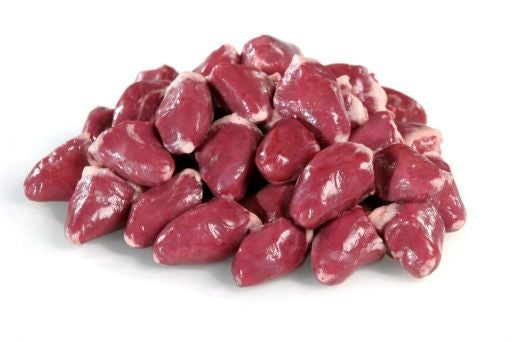 Inside U Farms Natural Chicken Hearts, Each Pkg