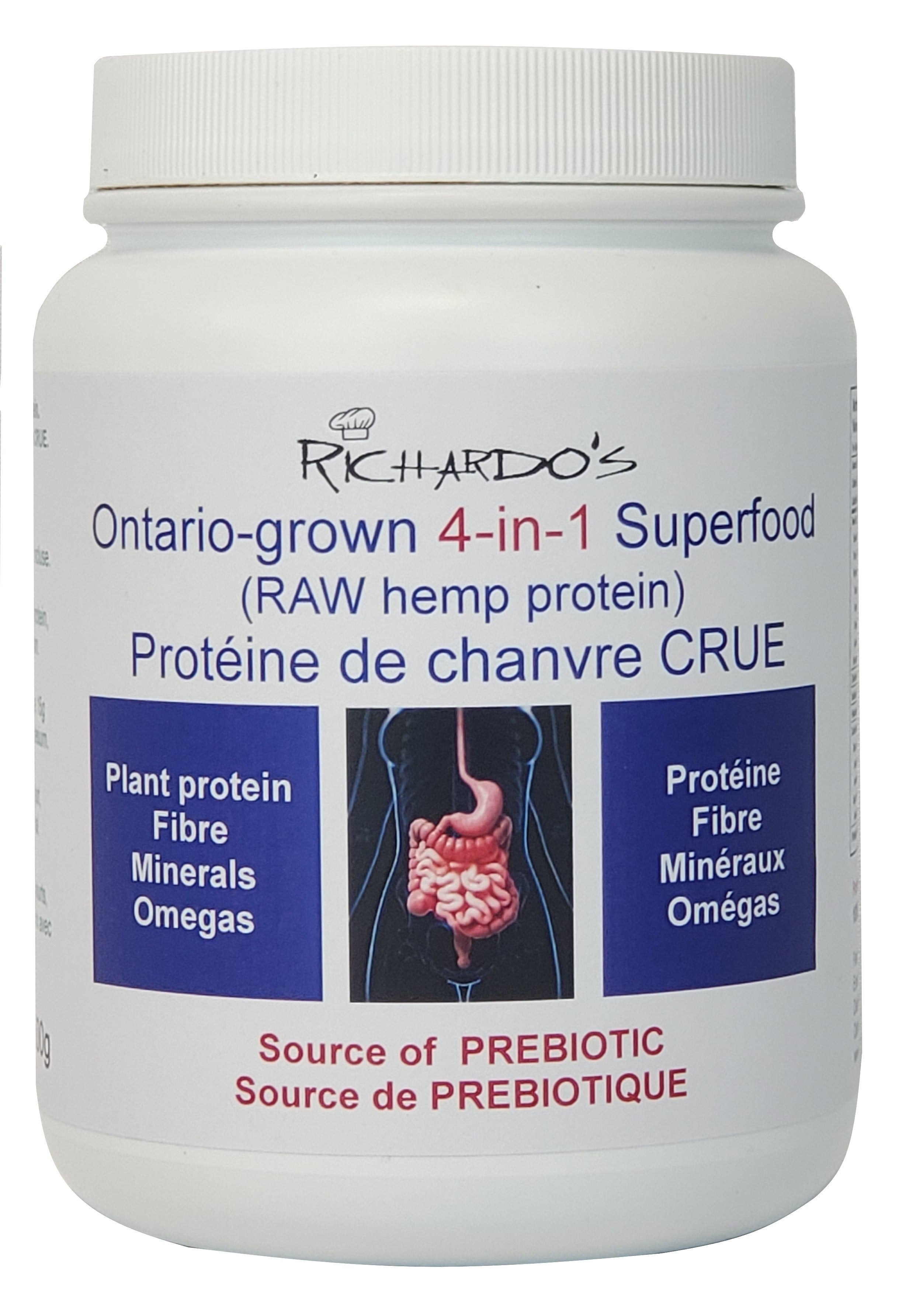 Richardo's Ontario-Grown 4-in-1 Raw Hemp Protein 1kg
