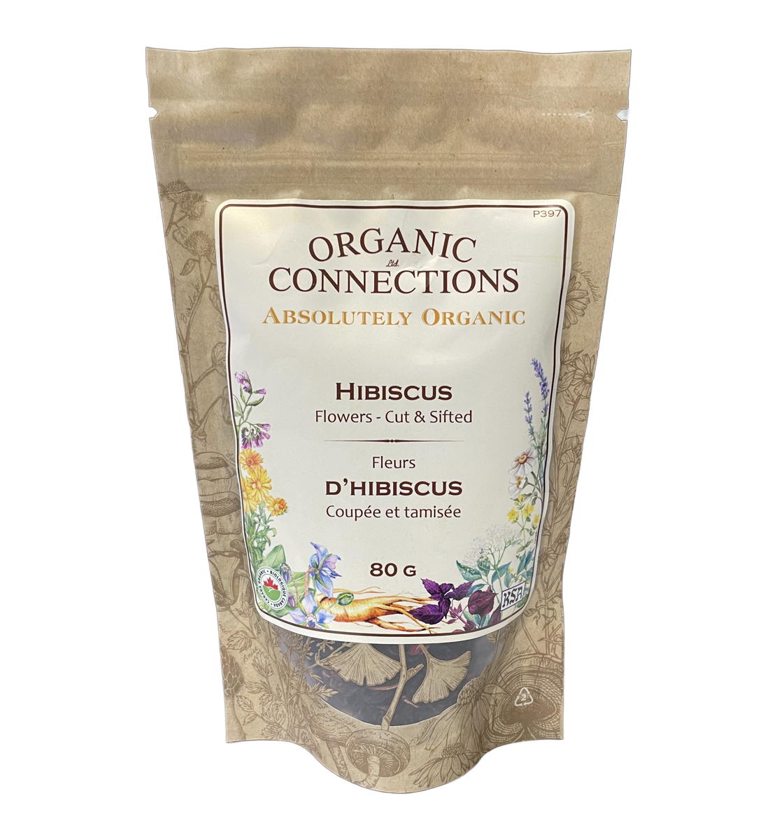 Organic Connections Organic Hibiscus Flowers C/S 80g
