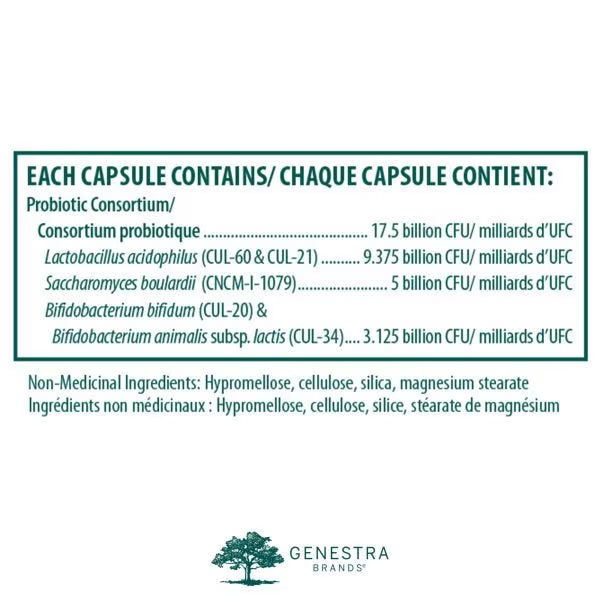 HMF Travel Probiotic Formula 30 Vegetarian Capsules