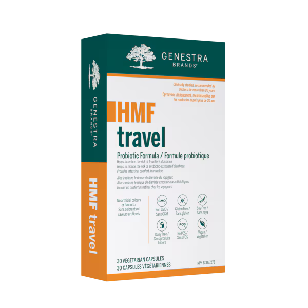 HMF Travel Probiotic Formula 30 Vegetarian Capsules