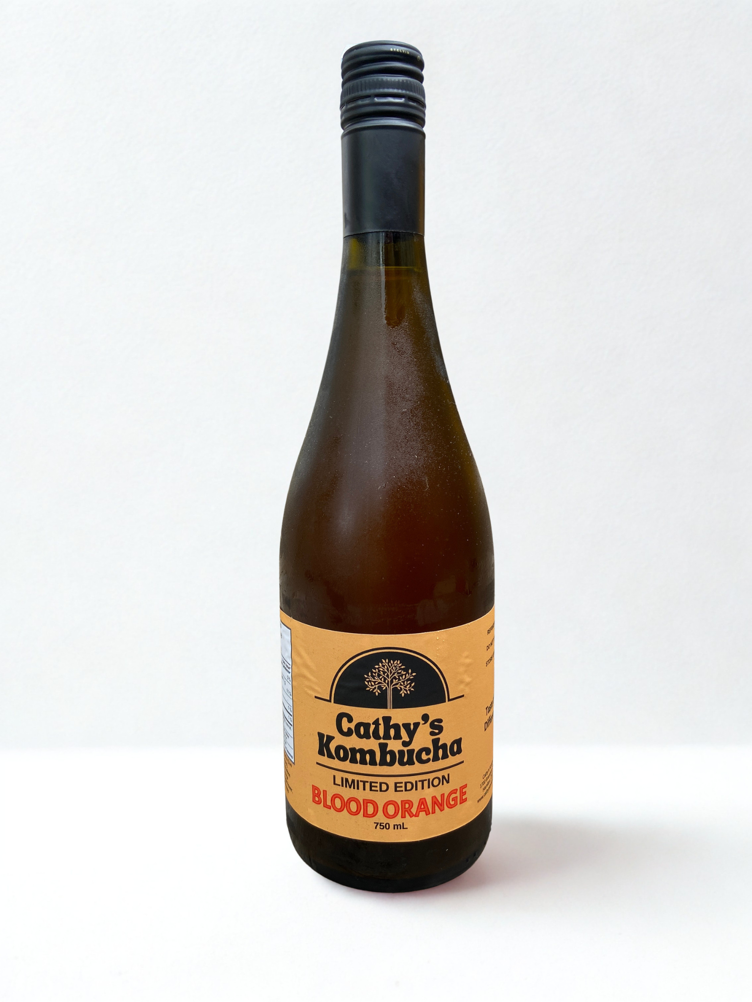 Cathy's Kombucha Limited Edition Blood Orange 750ml