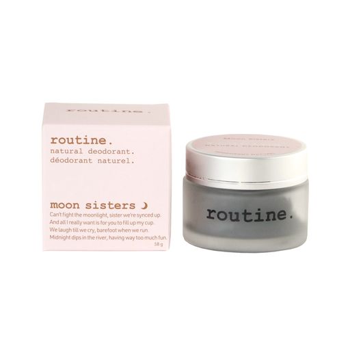Routine Moon Sisters Charcoal, Magnesium & Prebiotic Deodorant Cream 58g