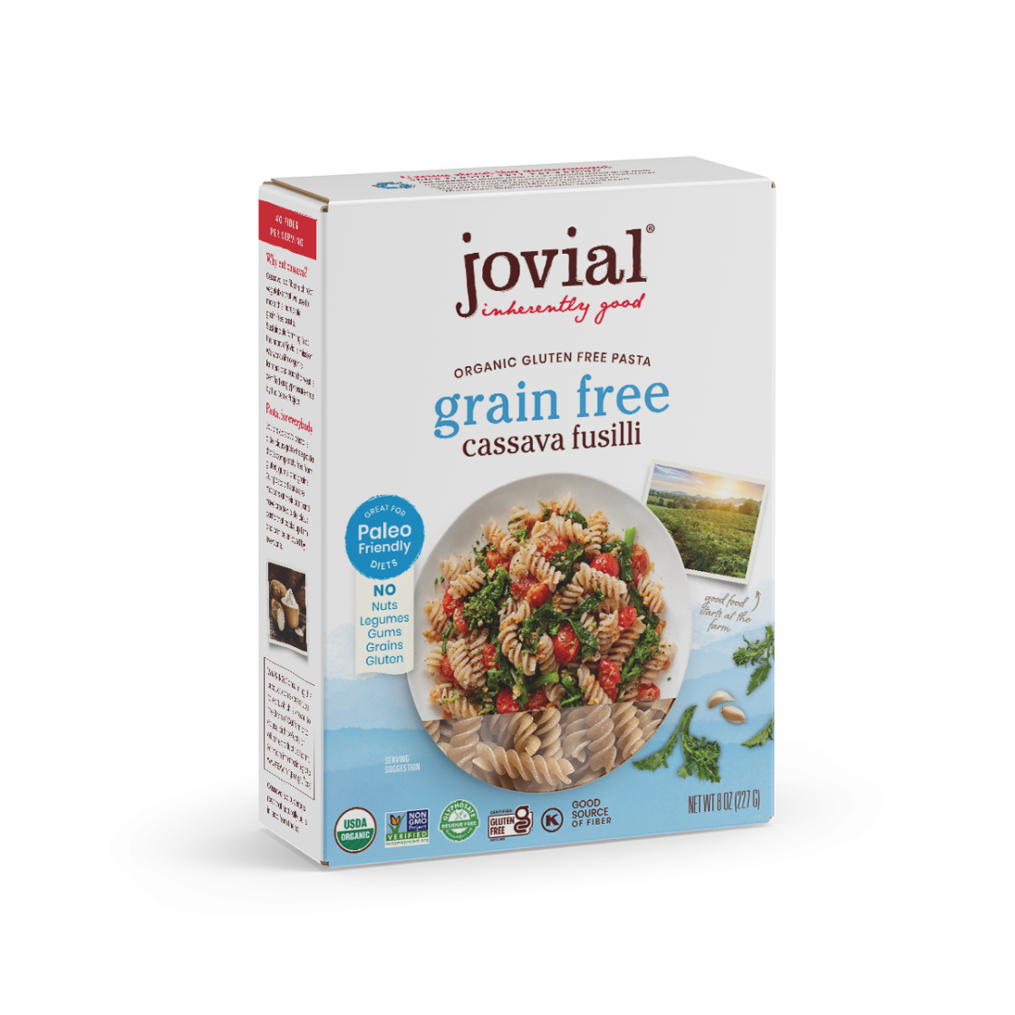 Jovial Organic Grain-Free Cassava Fusilli Pasta 227g