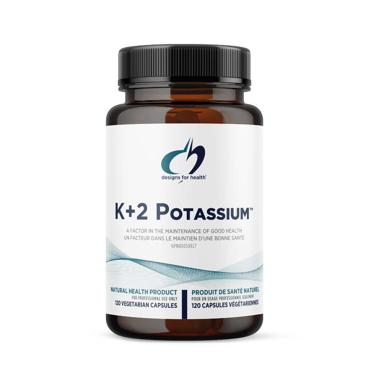 Designs for Health K+2 Potassium 120 Vegetarian Capsules
