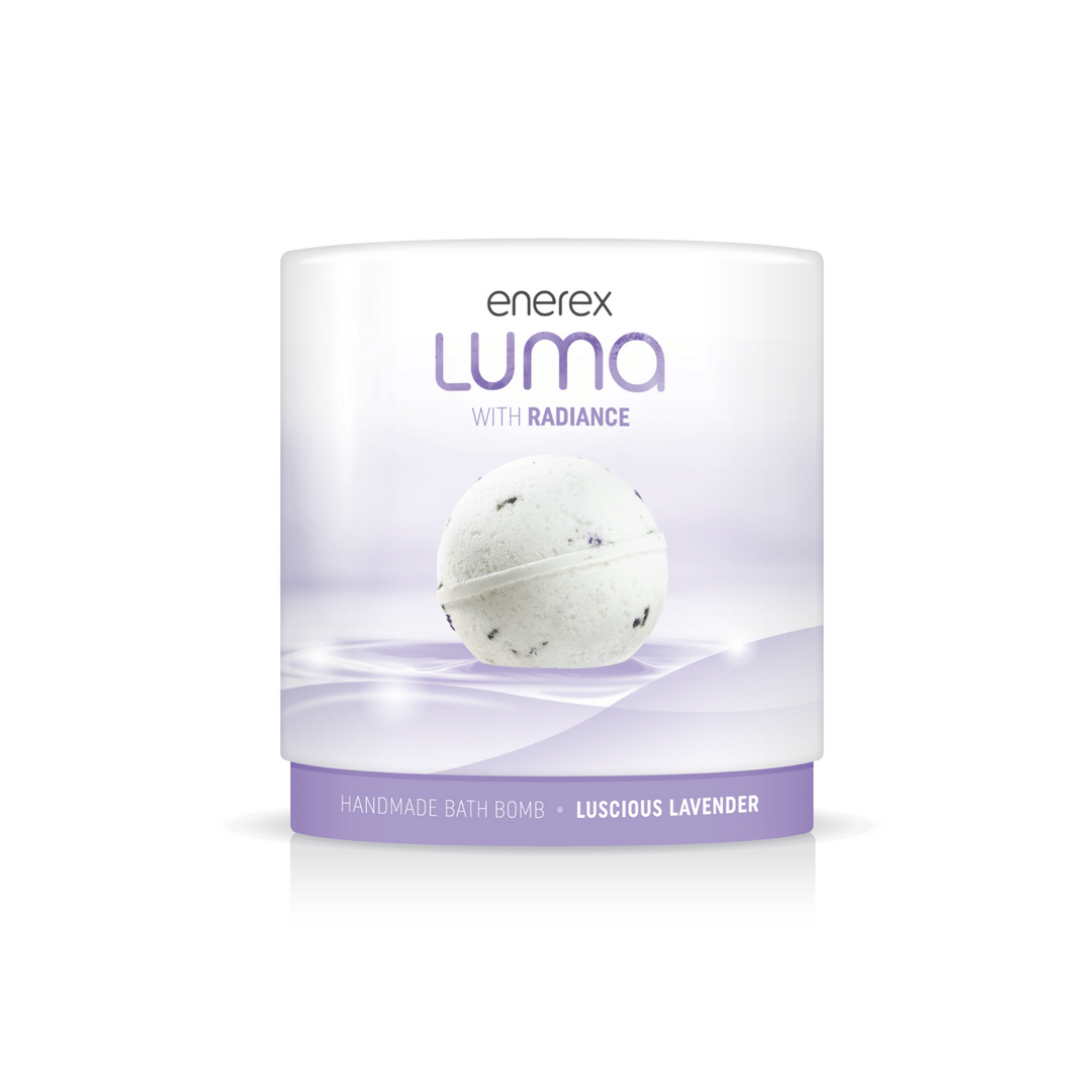 Enerex Luma Luscious Lavender Bath Bomb with Black Seed Oil