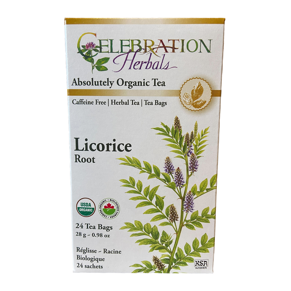 Celebration Herbals Licorice Root Organic 24 Tea Bags