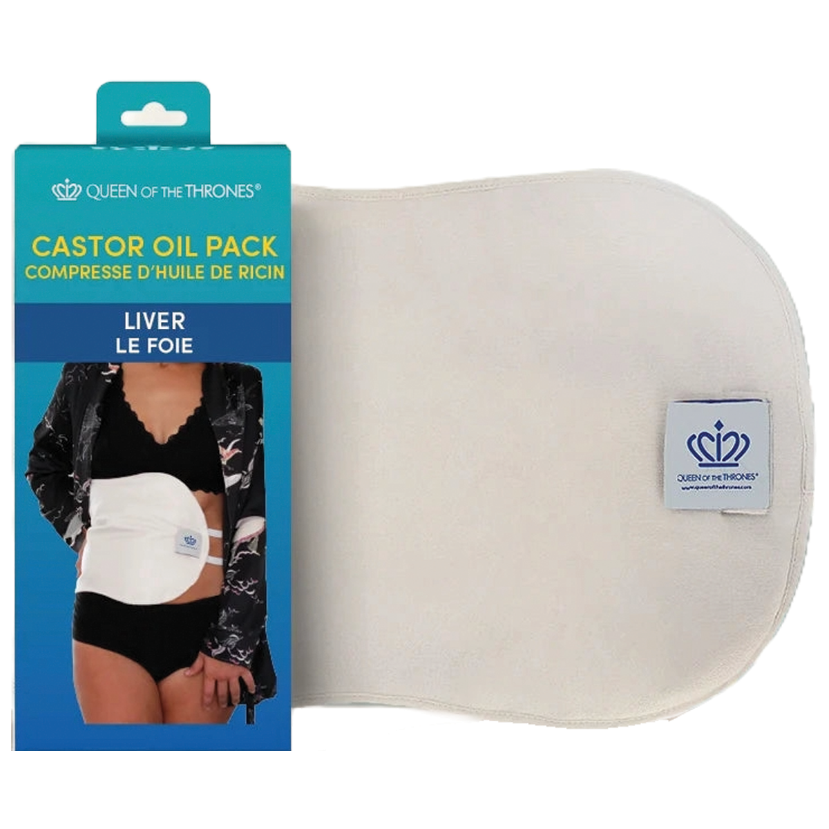 Queen of the Thrones Liver Organic Castor Oil Pack