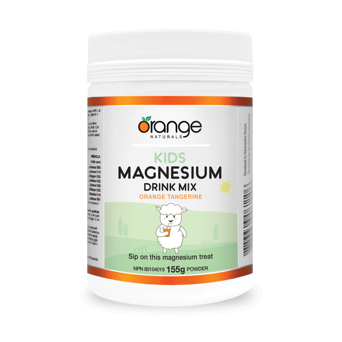 Orange Naturals Kids Magnesium Drink Mix Orange Tangerine 155g Powder