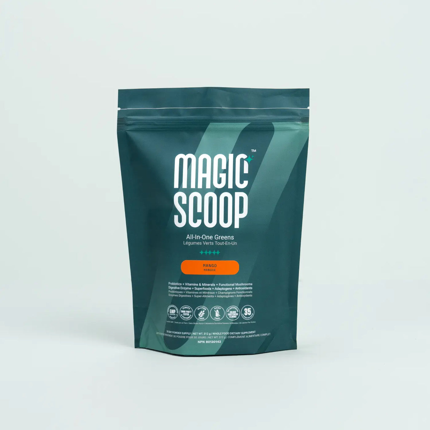 Magic Scoop Mango All-In-One Greens Superfood Blend 312g (30 Day Supply)