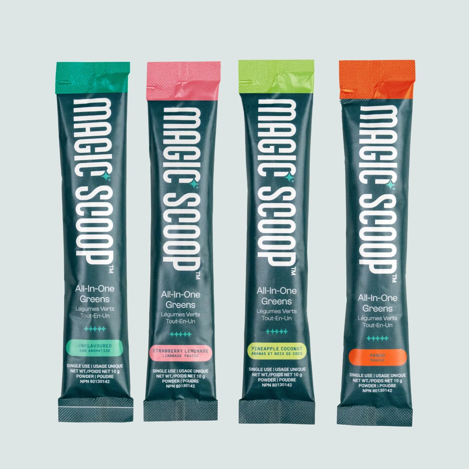 Magic Scoop All-In-One Greens Variety Pack 12 Single Serving Sachets