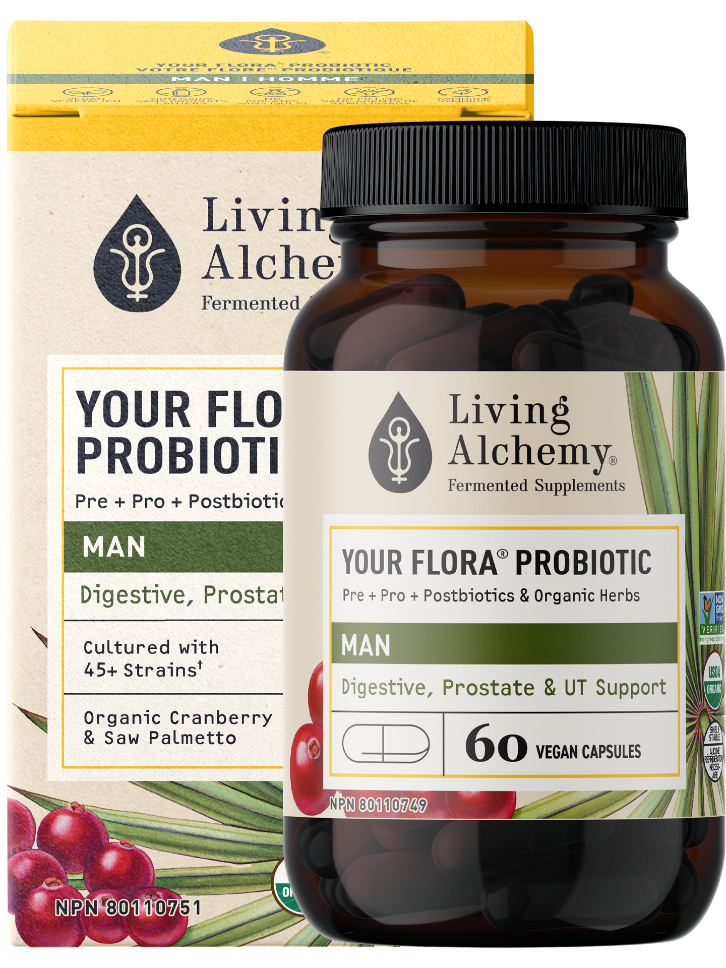 Living Alchemy Your Flora Man 60 Vegetarian Capsules