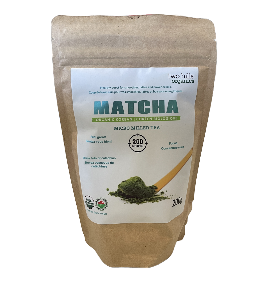 Two Hills Organic Fine Green Matcha Tea 200g