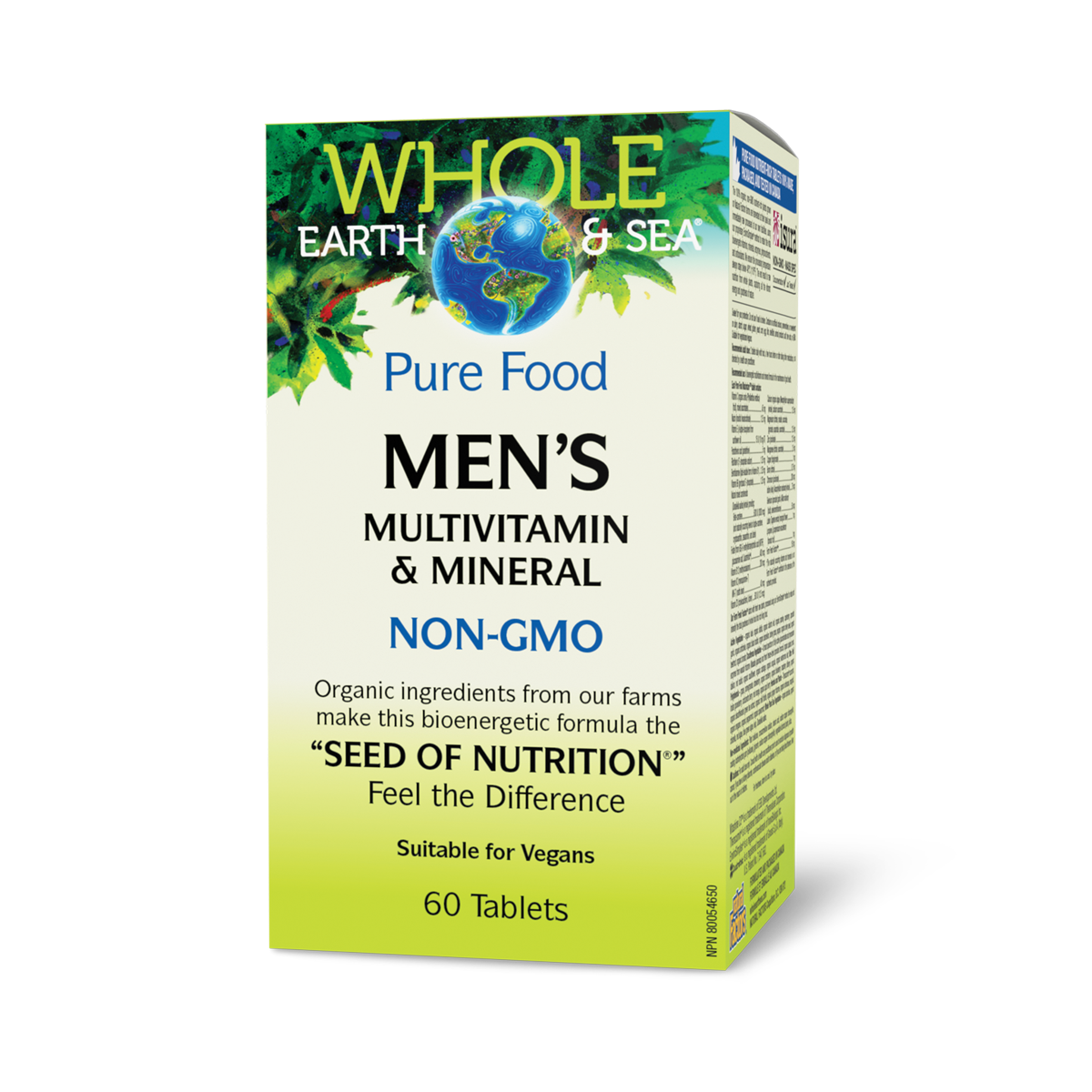 Whole Earth & Sea Men's Multivitamin NON-GMO 60 Tablets