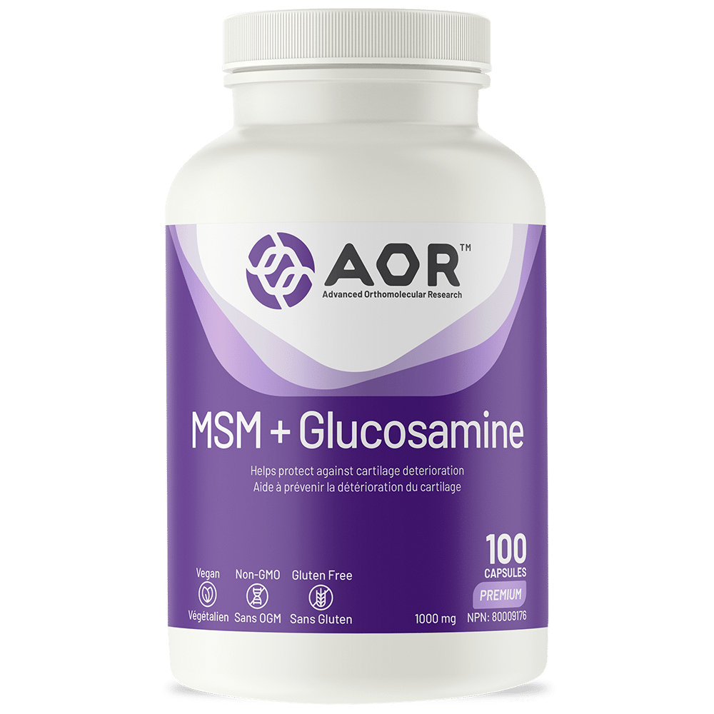 AOR MSM + Glucosamine 100 Capsules