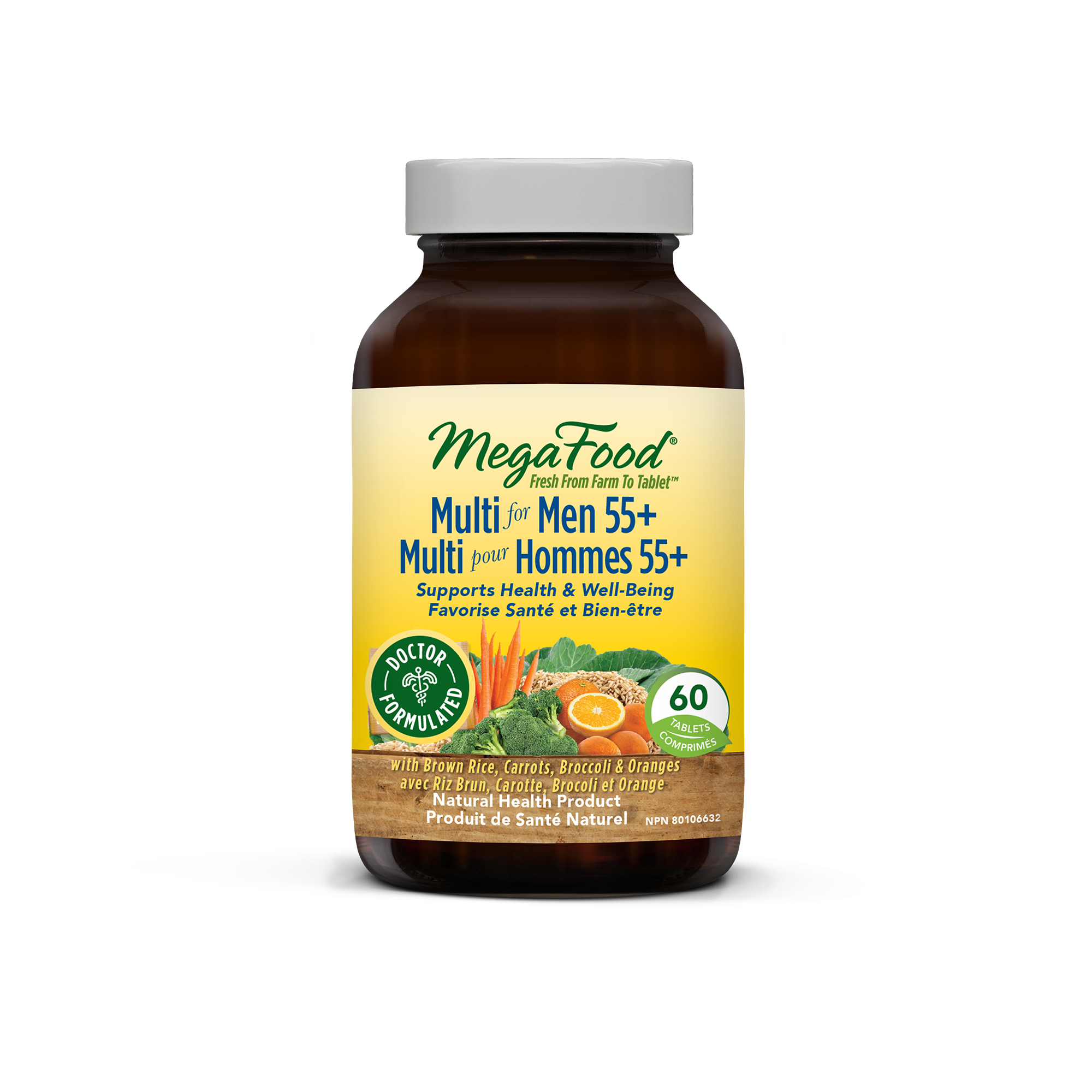 MegaFood Multi for Men 55+ 60 Tablets