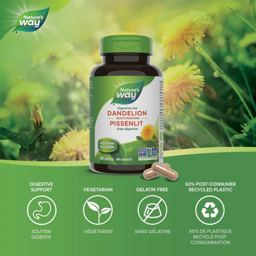 Nature's Way Dandelion Root 100 Vegetarian Capsules