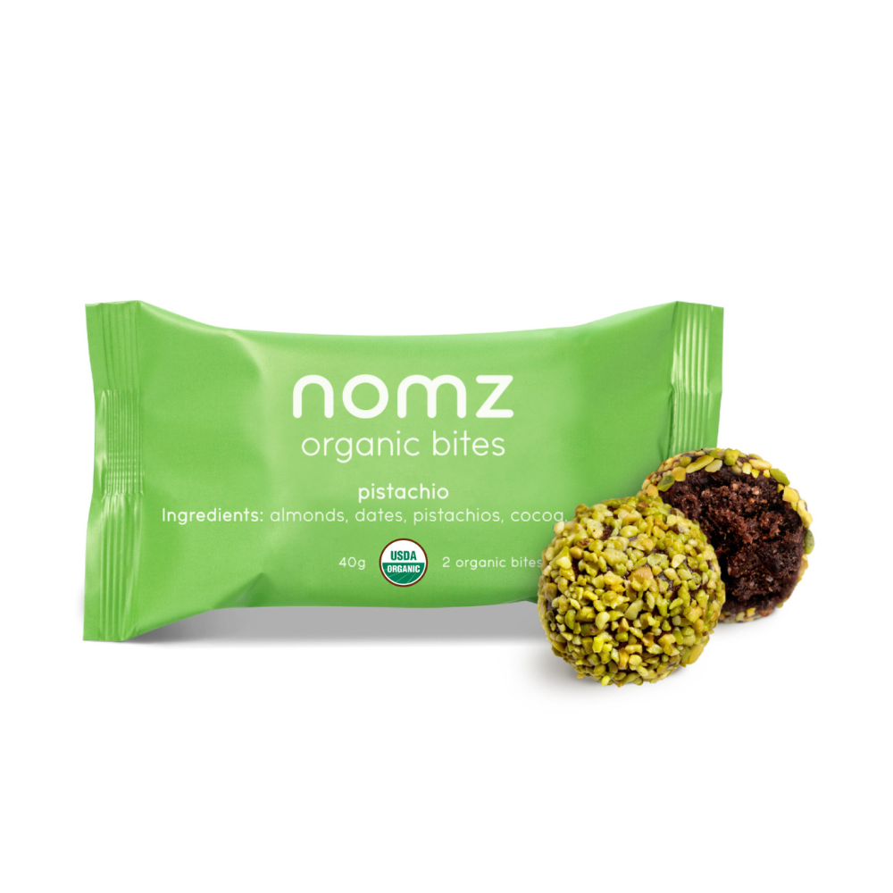 nomz Organic Pistachio Energy Bites 2-Pack